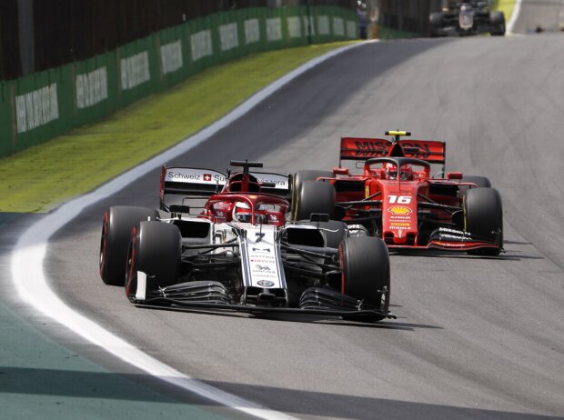 Titel-Bild zur News: Kimi Räikkönen, Charles Leclerc