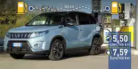 Bild zum Inhalt: Tatsächlicher Verbrauch: Suzuki Vitara (2019) 1.0 Boosterjet Allgrip im Test