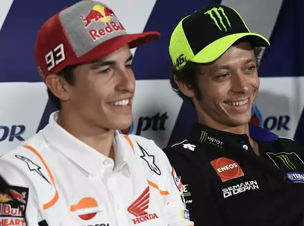 Marc Marquez, Valentino Rossi Titel-Bild zur News: Marc Marquez, Valentino Rossi
