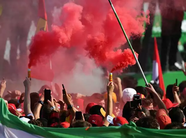 Fans auf Start-Ziel in Monza Titel-Bild zur News: Fans auf Start-Ziel in Monza