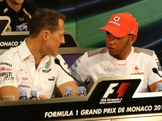 Lewis Hamilton, Michael Schumacher Titel-Bild zur News: Lewis Hamilton, Michael Schumacher