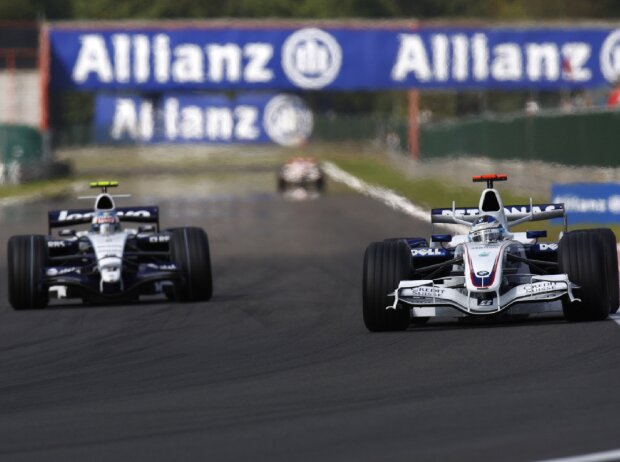 Alexander Wurz (Williams) und Nick Heidfeld (BMW-Sauber)