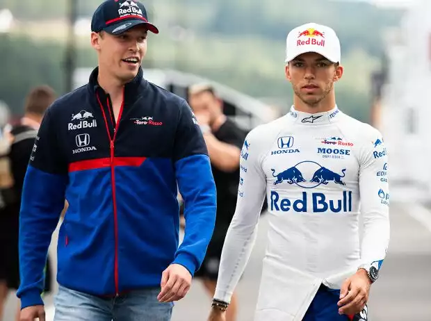 Titel-Bild zur News: Daniil Kwjat, Pierre Gasly