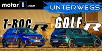 Bild zum Inhalt: Video: VW T-Roc R und VW Golf R im Vergleichstest