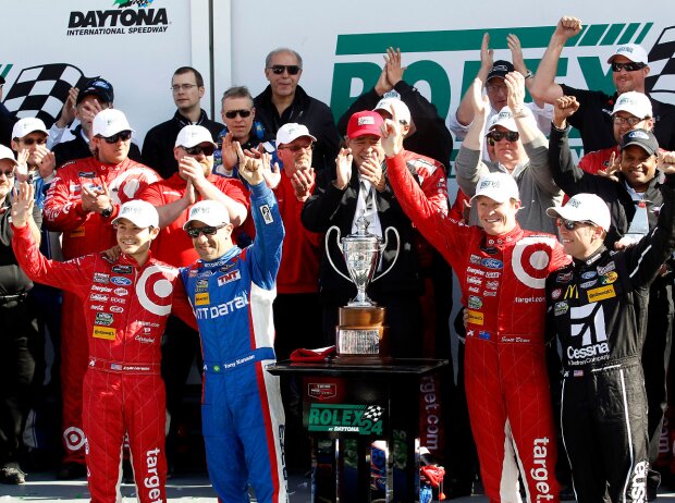 Scott Dixon, Tony Kanaan, Kyle Larson, Jamie McMurray Scott Dixon, Tony Kanaan, Kyle Larson, Jamie McMurray