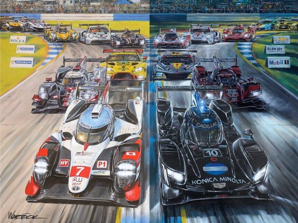 WEC, IMSA, Plakat, 12h Sebring, 12 Stunden von Sebring, 1.000 Meilen von Sebring