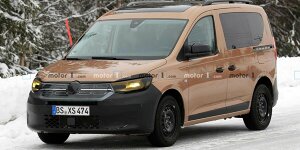 VW Caddy (2020) mit weniger Tarnung erwischt