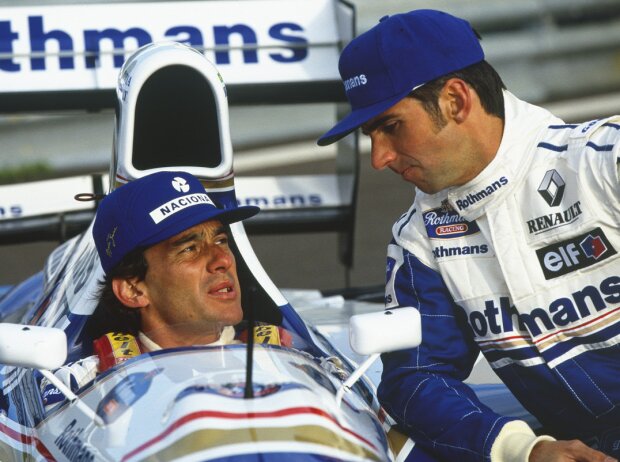 Titel-Bild zur News: Ayrton Senna, Damon Hill