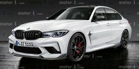 Bild zum Inhalt: BMW M3 (2020): Rendering zeigt eine optische Entschärfung