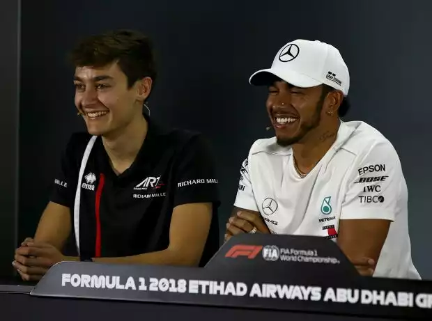 George Russell, Lewis Hamilton Titel-Bild zur News: George Russell, Lewis Hamilton