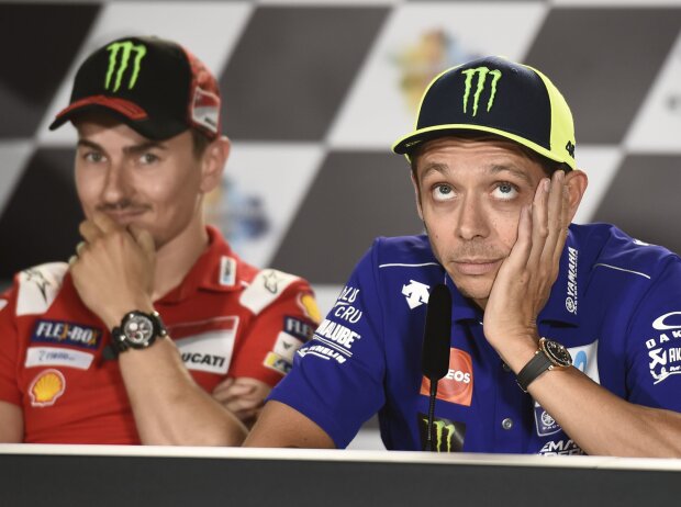 Jorge Lorenzo, Valentino Rossi