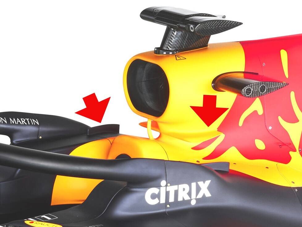 Cockpitbereich am Red Bull RB16