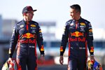 Max Verstappen und Alexander Albon (Red Bull) 