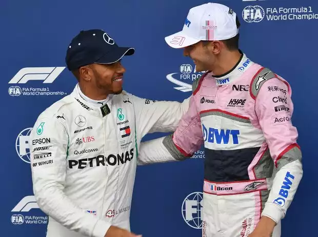 Lewis Hamilton, Esteban Ocon Titel-Bild zur News: Lewis Hamilton, Esteban Ocon