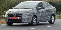 Bild zum Inhalt: Dacia Logan (2021): Erster Erlkönig zeigt wertigeren Look