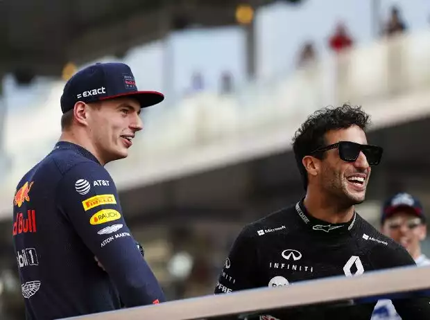 Titel-Bild zur News: Max Verstappen, Daniel Ricciardo
