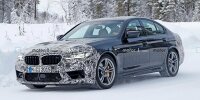 Bild zum Inhalt: BMW M5 Facelift (2020) verliert auf neuen Fotos an Tarnung