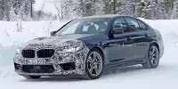 Bild zum Inhalt: BMW M5 Facelift (2020) verliert auf neuen Fotos an Tarnung