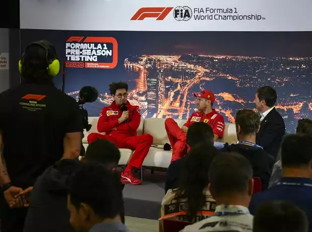 Mattia Binotto, Sebastian Vettel Titel-Bild zur News: Mattia Binotto, Sebastian Vettel