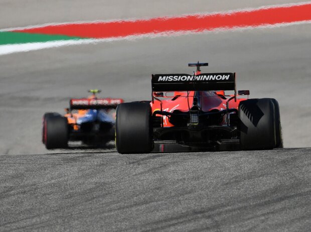 Sebastian Vettel, Lando Norris Sebastian Vettel, Lando Norris