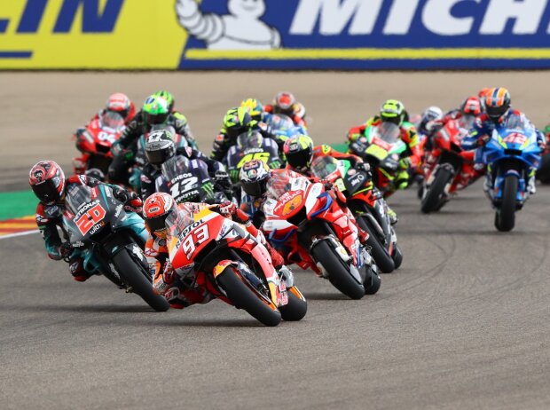Titel-Bild zur News: MotoGP Start in Aragon