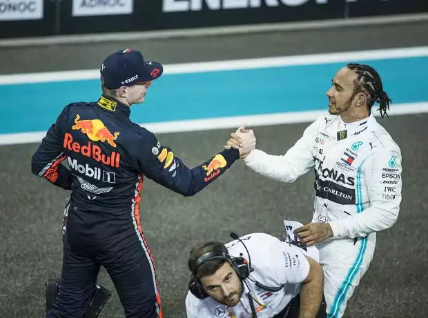 Max Verstappen, Lewis Hamilton Titel-Bild zur News: Max Verstappen, Lewis Hamilton