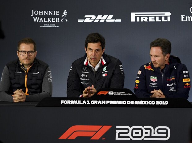 Andreas Seidl, Toto Wolff, Christian Horner, Otmar Szafnauer