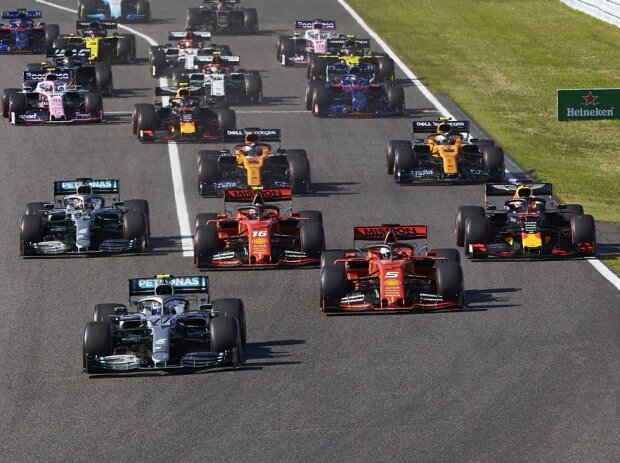 Titel-Bild zur News: Valtteri Bottas, Sebastian Vettel, Charles Leclerc, Max Verstappen, Lewis Hamilton, Carlos Sainz, Lando Norris, Robert Kubica