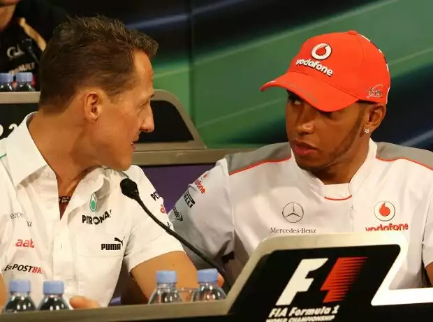 Michael Schumacher, Lewis Hamilton Titel-Bild zur News: Michael Schumacher, Lewis Hamilton