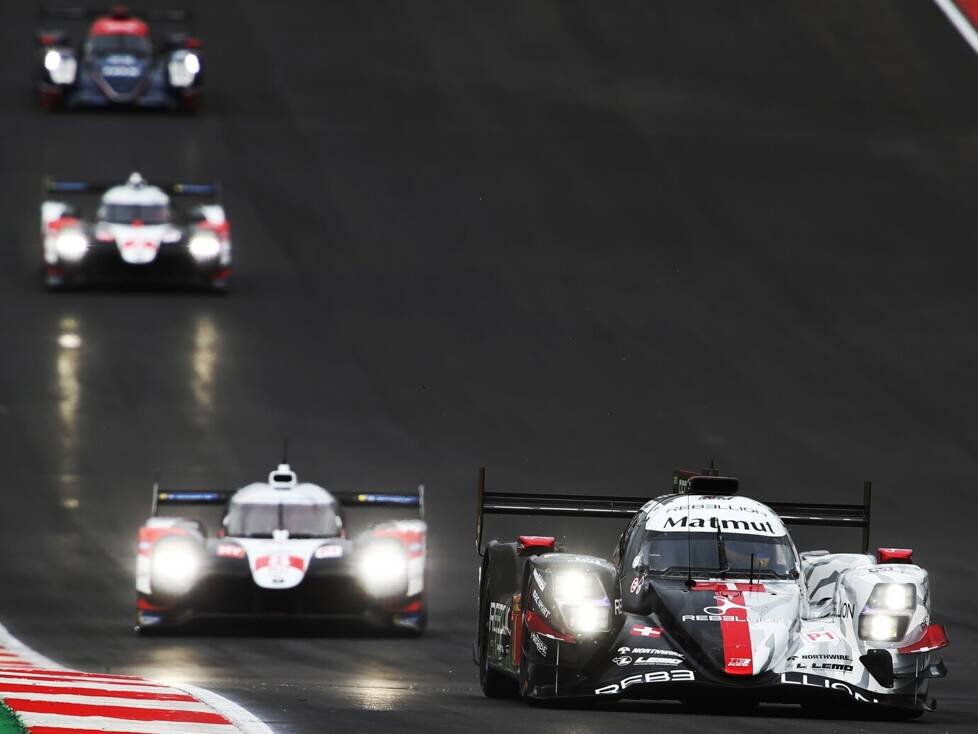 Brendon Hartley, Bruno Senna, Gustavo Menezes, Kazuki Nakajima, Norman Nato, Sebastien Buemi, Toyota TS050 Hybrid, Rebellion R13