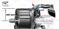 Mercedes W11, Hinterachse