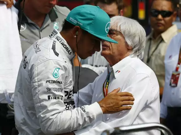 Titel-Bild zur News: Lewis Hamilton, Bernie Ecclestone