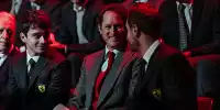 Charles Leclerc, John Elkann, Sebastian Vettel