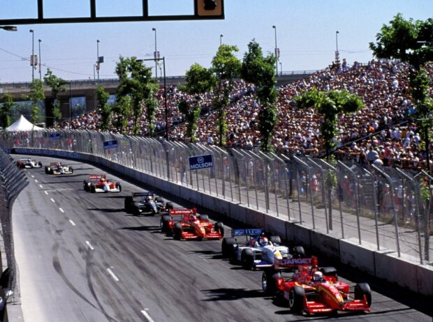 CART in Vancouver 1997: Alex Zanardi, Bobby Rahal, Jimmy Vasser, Michael Andretti, Mauricio Gugelmin, Bryan Herta, Gil de Ferran