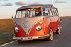 Bild zum Inhalt: VW e-Bulli: T1 Samba-Bus von 1966 mit modernem Elektroantrieb