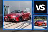 Bild zum Inhalt: Alfa Giulia GTA vs BMW M3 CS vs Jaguar XE Project 8