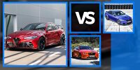 Alfa Romeo Giulia GTA vs BMW e Jaguar