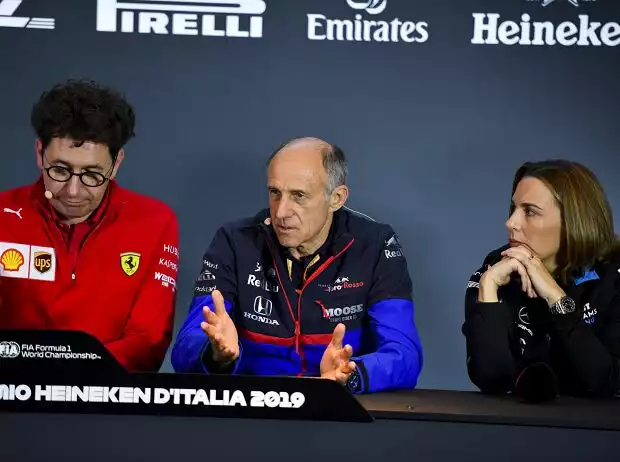 Mattia Binotto, Franz Tost, Claire Williams Titel-Bild zur News: Mattia Binotto, Franz Tost, Claire Williams