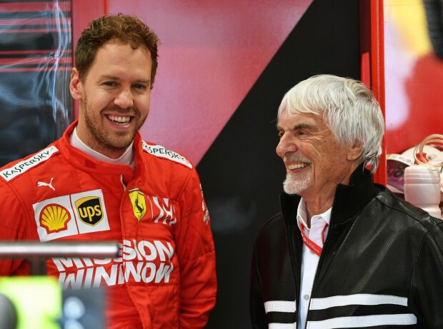 Bernie Ecclestone, Sebastian Vettel Bernie Ecclestone, Sebastian Vettel