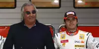 Fernando Alonso, Flavio Briatore, Nelson Piquet Jun.