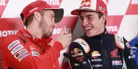 Bild zum Inhalt: "Sehr überrascht": Dovizioso dachte, Marquez würde die Marke wechseln