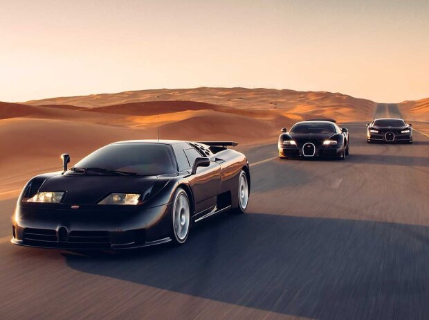 Bugatti EB110, Veyron, Chiron