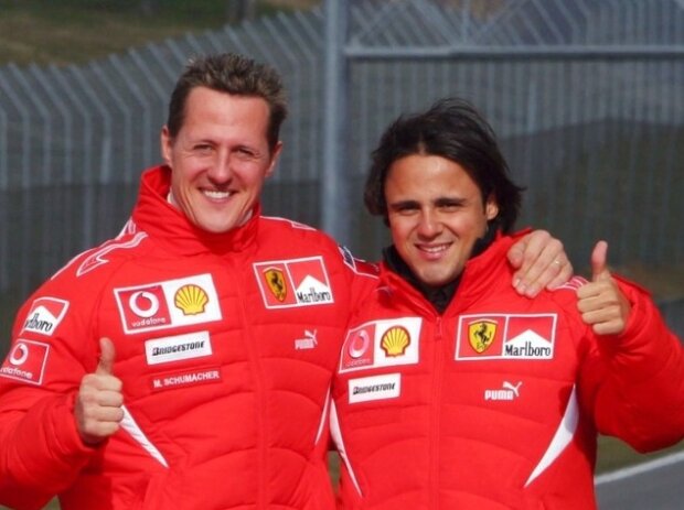 Titel-Bild zur News: Michael Schumacher, Felipe Massa