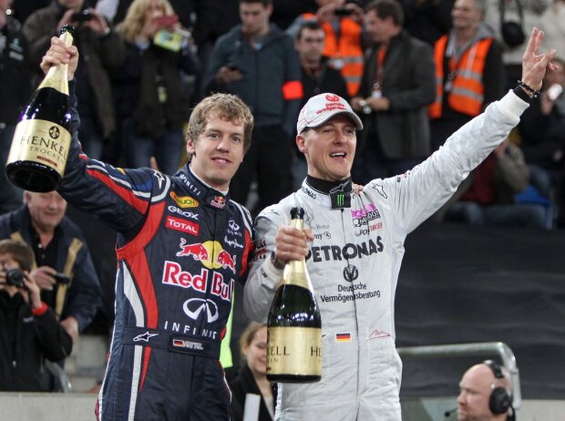 Titel-Bild zur News: Sebastian Vettel, Michael Schumacher