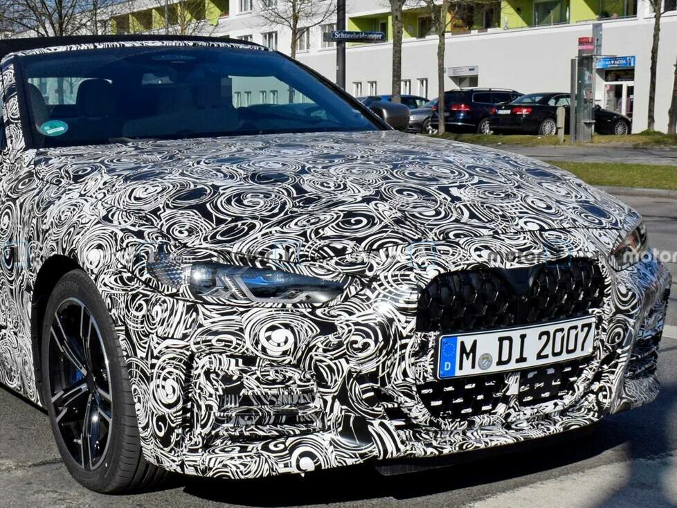 BMW 4er Cabriolet (2020) auf neuen Erlkönigbildern