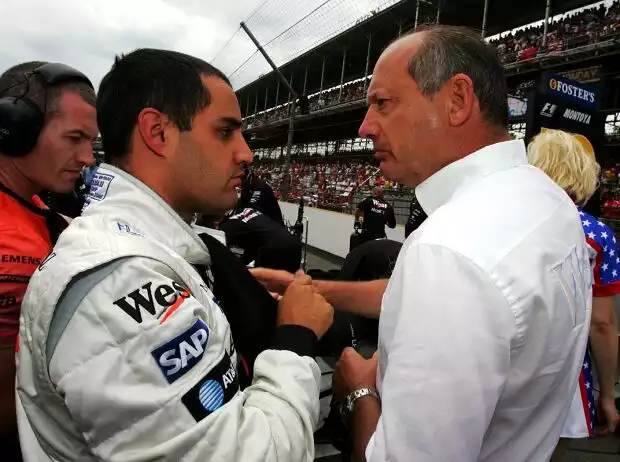 Juan Pablo Montoya, Ron Dennis Titel-Bild zur News: Juan Pablo Montoya, Ron Dennis