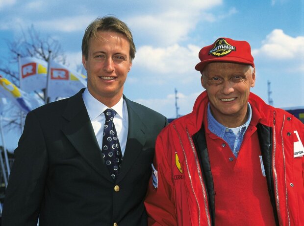 Titel-Bild zur News: Florian König und Niki Lauda