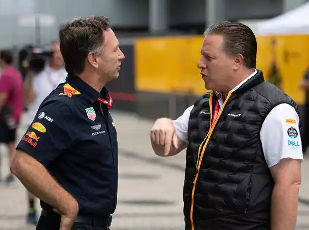 Christian Horner, Zak Brown Titel-Bild zur News: Christian Horner, Zak Brown