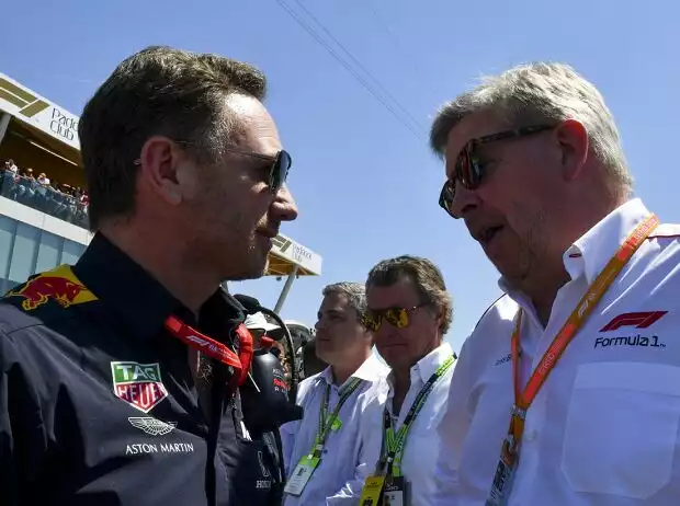 Christian Horner, Ross Brawn Titel-Bild zur News: Christian Horner, Ross Brawn