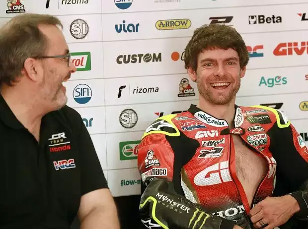 Cal Crutchlow, Christophe Bourguignon. Titel-Bild zur News: Cal Crutchlow, Christophe Bourguignon.